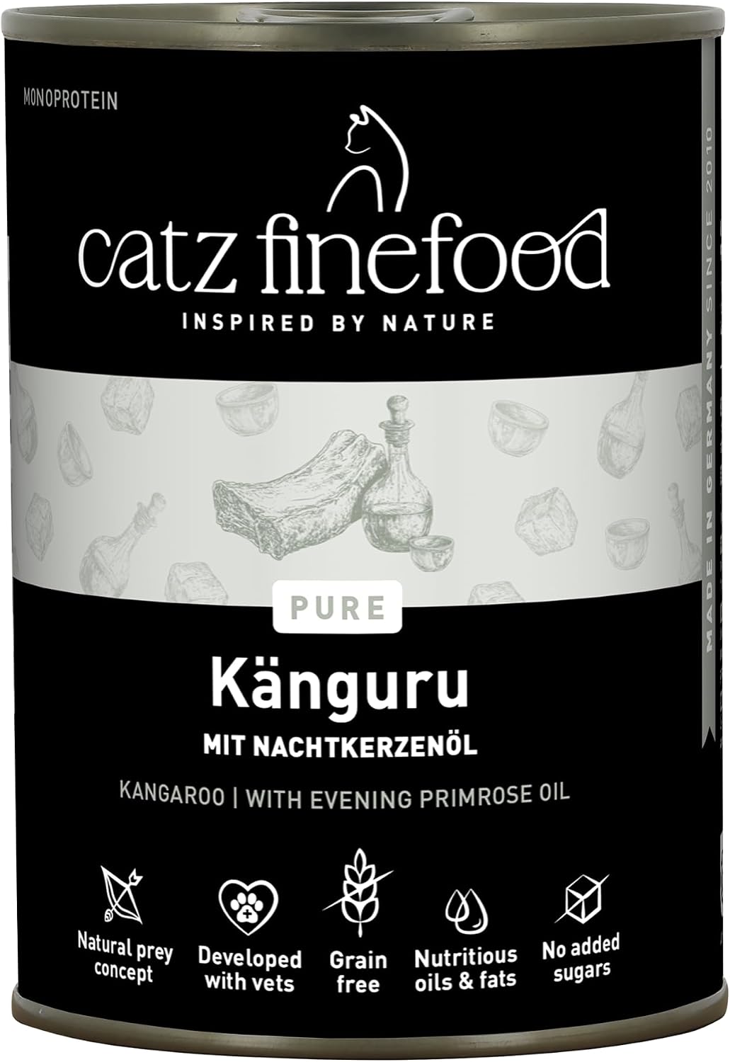 catz finefood Purrrr Kaenguru Monoprotein Nassfutter fuer Katze 16x85g