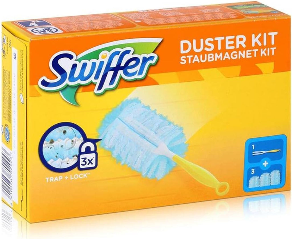 Swiffer Staubmagnet Starter Set Griff mit 13 Staubtuechern