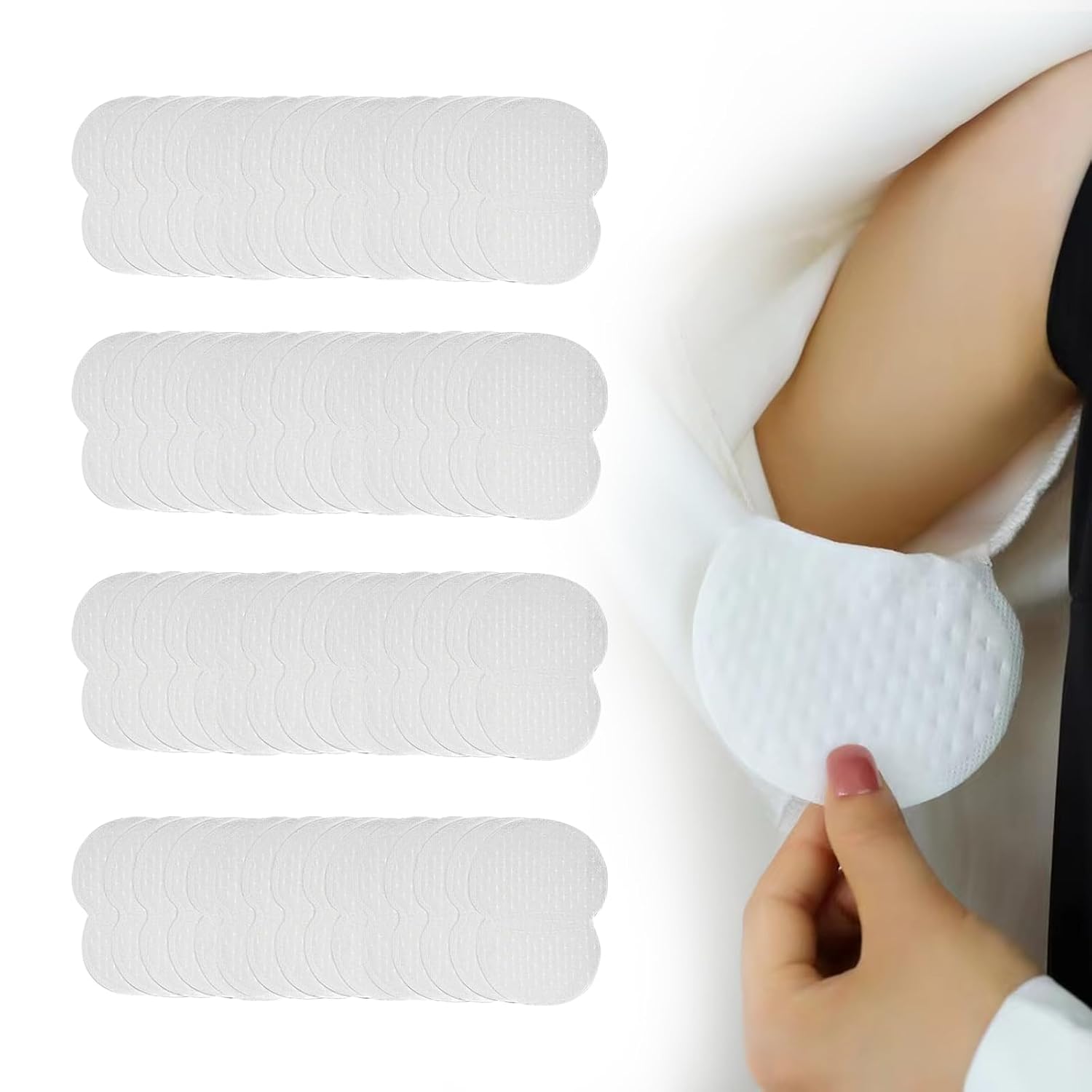 60 Stueck Achselschweiss Pads selbstklebend ultraduenn absorbierend unsichtbar