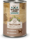WILDES LAND Nassfutter Hund Truthahn 6x400g getreidefrei Alleinfutter