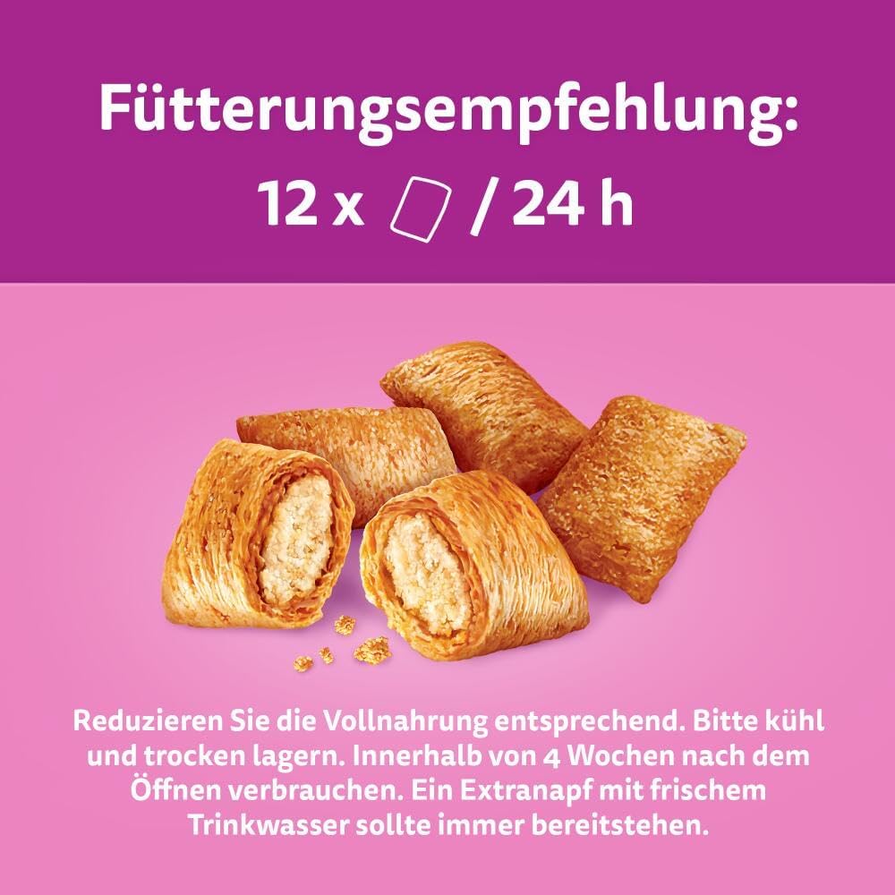 Whiskas Katzensnack Lachs Knuspertaschen, 6 Stück