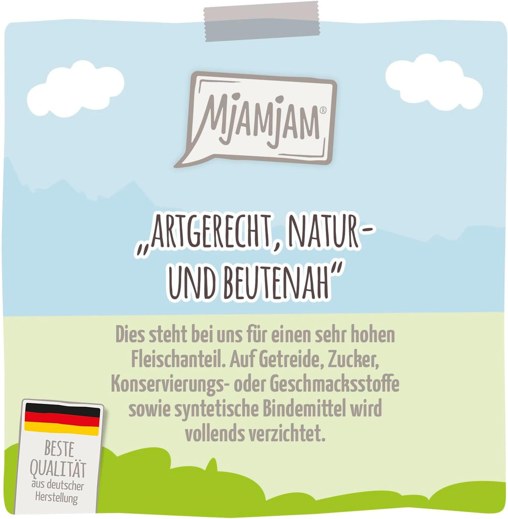 MjAMjAM Nassfutter Hund Pferd mit gedaempftem Kuerbis getreidefrei 400g