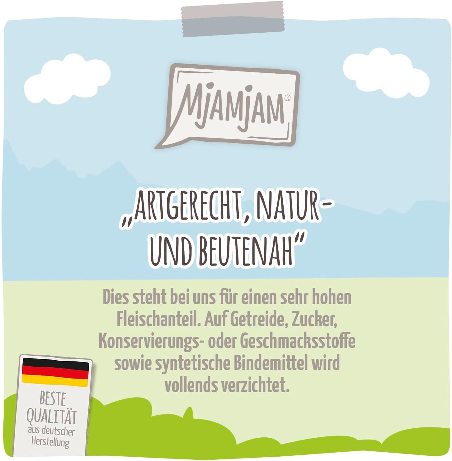 MjAMjAM Nassfutter Hund Pferd mit gedaempftem Kuerbis getreidefrei 400g