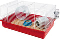 Ferplast Hamsterkäfig 46 cm mit Zubehör Nagerkäfig Kleintierkäfig