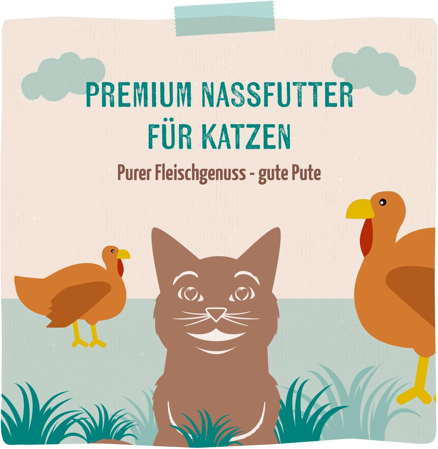 MjAMjAM Nassfutter Katze Huehnchen getreidefrei 6x400g