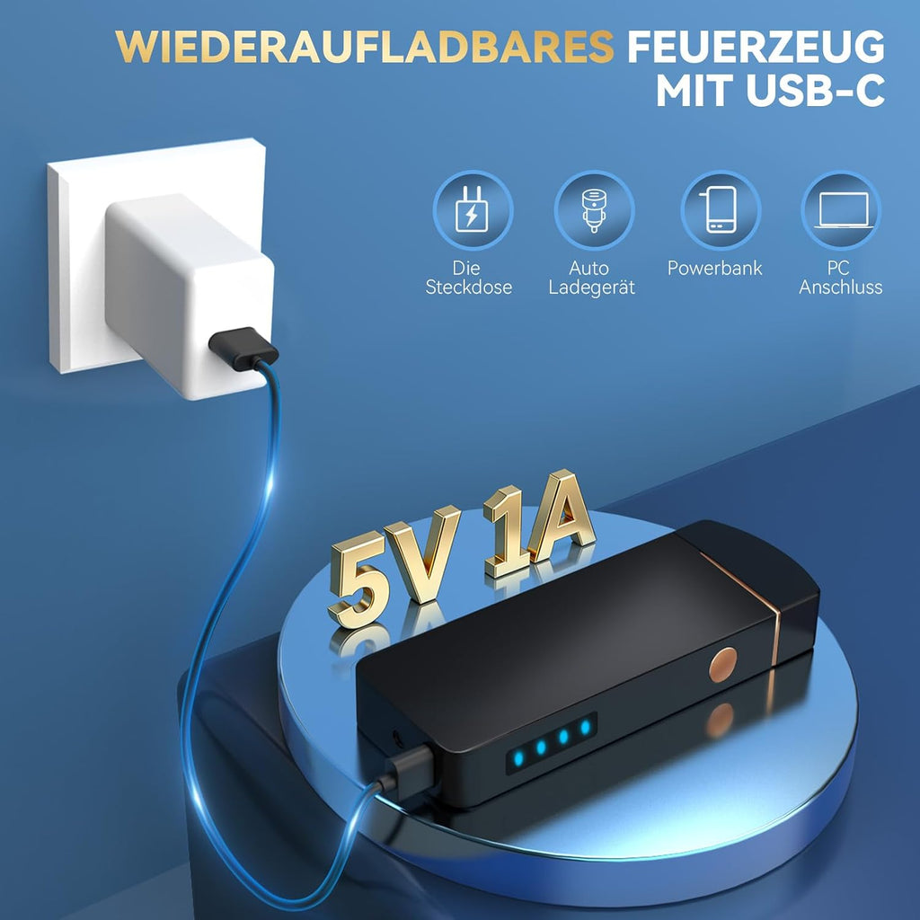 Coquimbo USB Feuerzeug elektrisch wiederaufladbar winddicht Geschenk