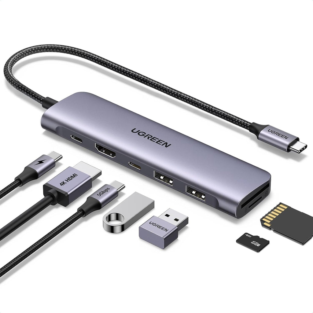 UGREEN Revodok USB-C Hub mit HDMI 4K, PD 100W, SD Kartenleser