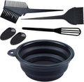 5er Set Haarfaerbepinsel mit Schale, Buerste, Kamm und Ohrenabdeckung