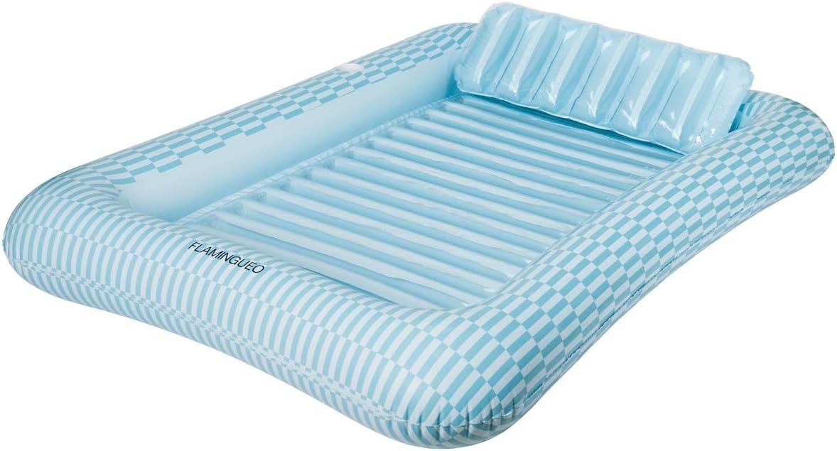 Flamingueo Luftmatratze 205x140x38 cm Schwimmmatratze Wasserhaengematte