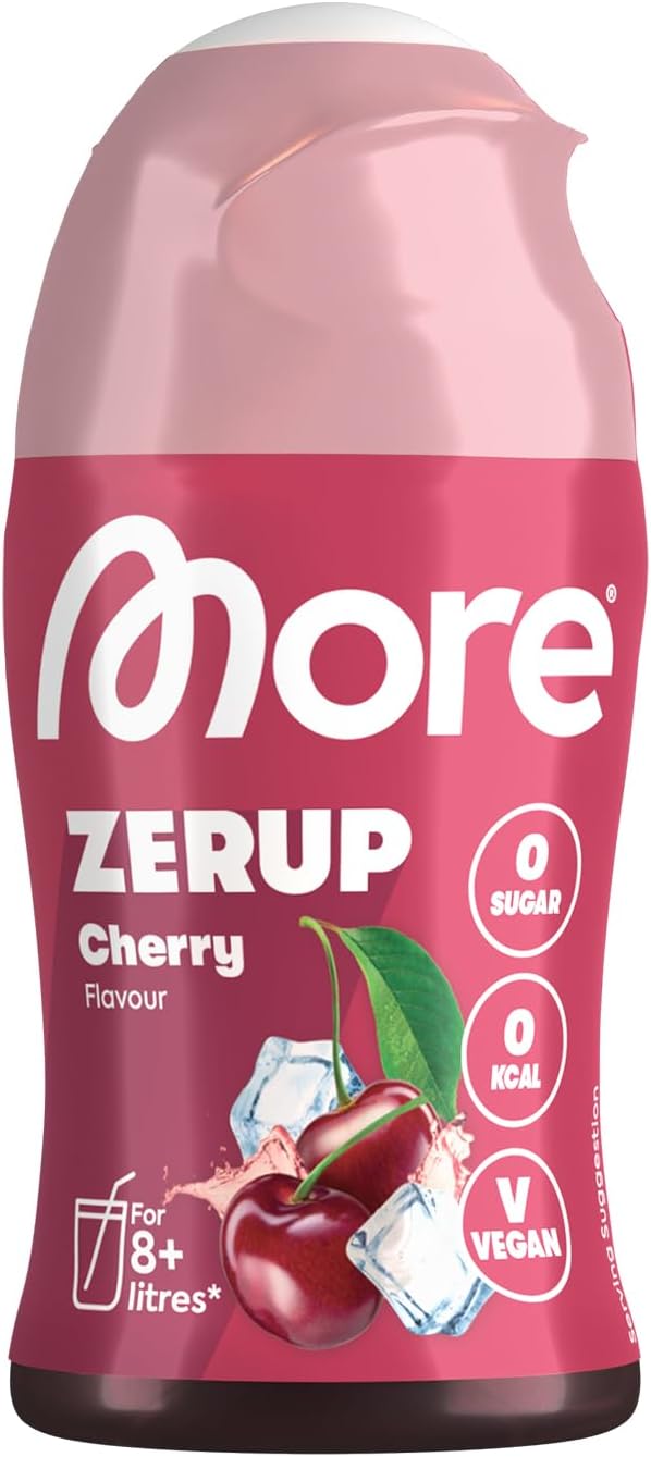 MORE Zerup Peach Iced Tea Sirup, zuckerfrei, vegan, verschiedene Sorten
