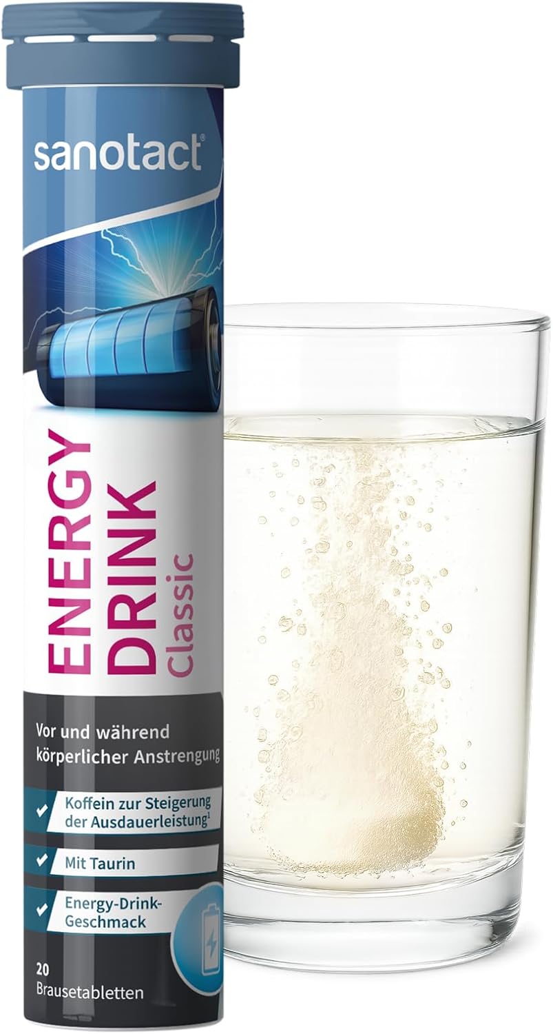 sanotact Brausetabletten Energy Drink - Taurin Koffein B‑Vitamine zuckerf