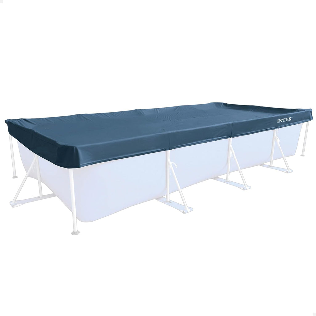 Intex Abdeckplane rechteckig 450×220 cm fuer Frame Pool Winter Sommer 28039