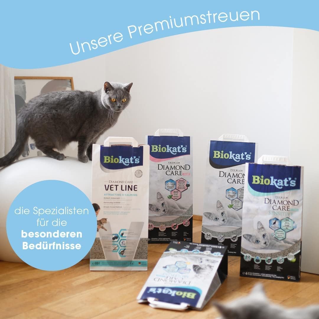 Katzenstreu Biokat's Diamond Care MultiCat 1er-3er Pack verschiedene Sorten