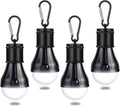 Campinglampe LED mit Karabiner 4er Set wasserdicht Zeltlampe Rucksacklampe
