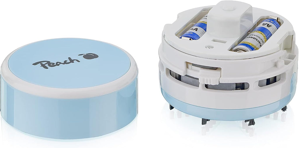 Peach PA105 Mini Staubsauger schwarz batteriebetrieben 2x AA hohe Saugkraft