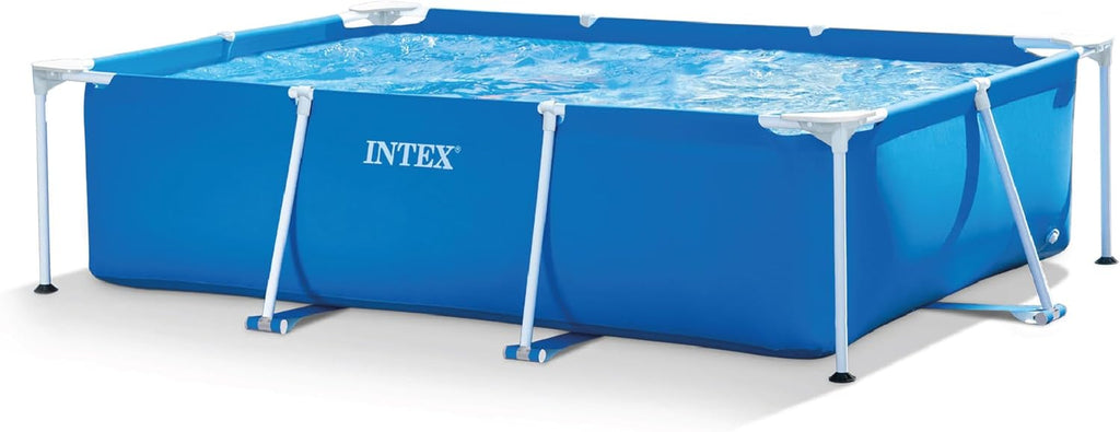 Intex Aufstellpool Blau 220 x 150 x 60 cm Familienpool rechteckig