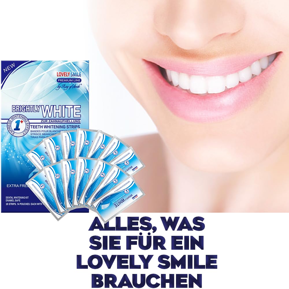 Lovely Smile Bleaching Strips Zahnaufhellungsstreifen 28 Stueck