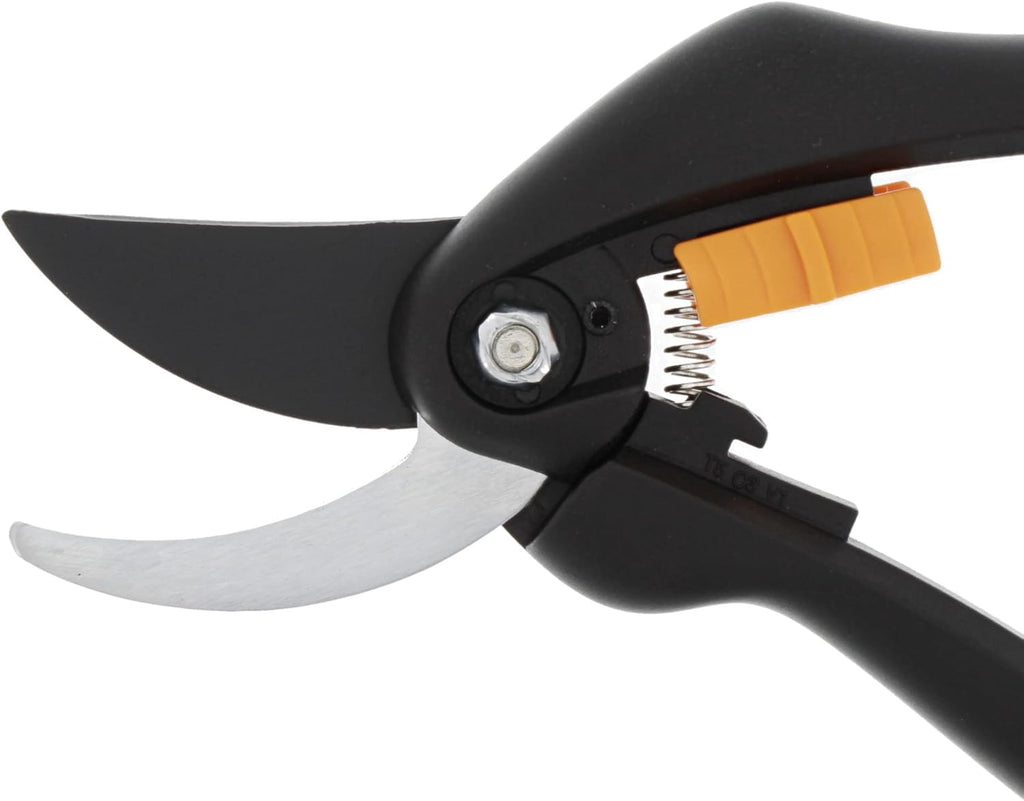 Fiskars Bypass-Gartenschere P26 20 cm Antihaft Stahlklingen Schwarz/Orange