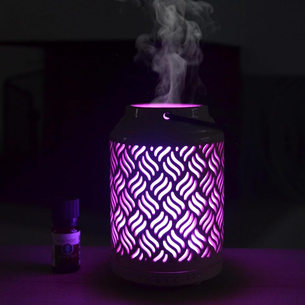 Zen Arôme WLAN Aroma Diffuser Holz Keramik kompatibel mit Alexa Google Home