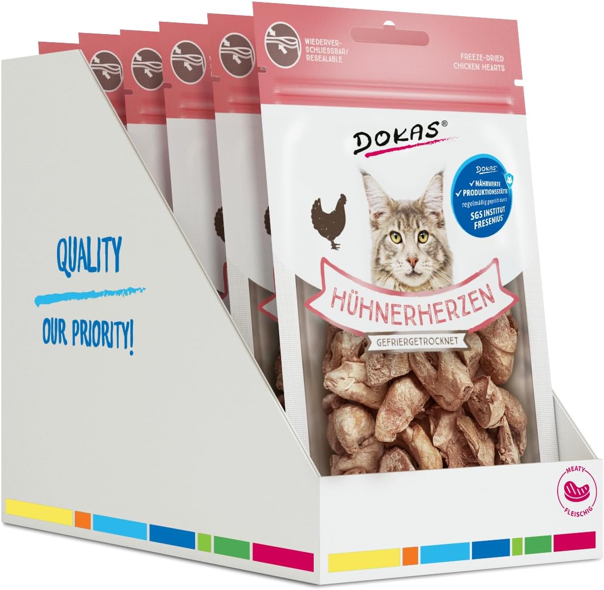 DOKAS gefriergetrocknete Innereien Katzenleckerlis getreidefrei