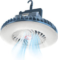 LED Campinglampe mit USB wiederaufladbar, Ventilator und Zeltlaterne Outdoor
