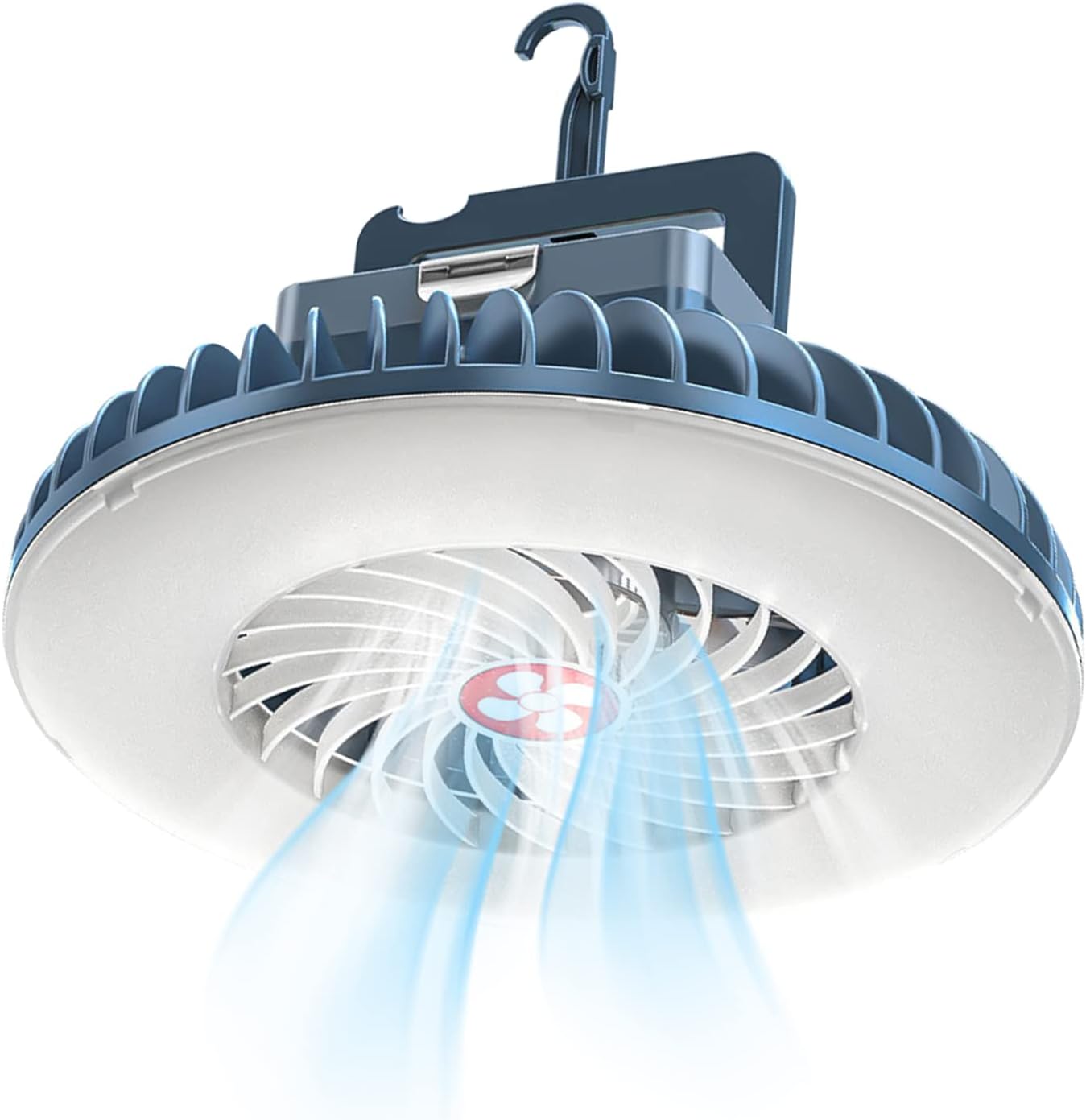 LED Campinglampe mit USB wiederaufladbar, Ventilator und Zeltlaterne Outdoor