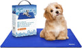 Nobleza Kuehlmatte fuer Hunde 65x50 cm Blau selbstkuehlend Gel 1cm-2cm