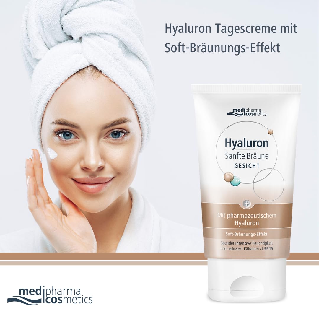 Hyaluron Gesichtspflege 50 ml sanfte natuerliche Braeune Feuchtigkeit Faeltchen