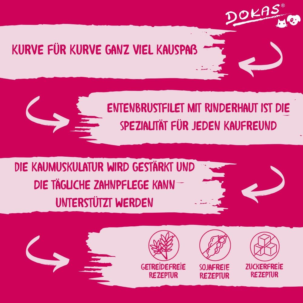 DOKAS Kausnack Hund getreidefrei 8x110g Snack Belohnung für Hunde