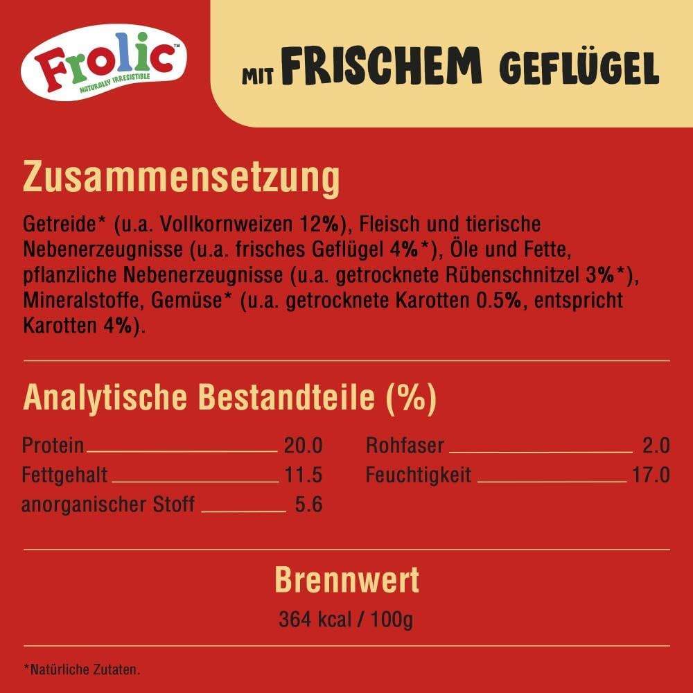 Frolic Hunde Trockenfutter verschiedene Sorten im praktischen Beutel