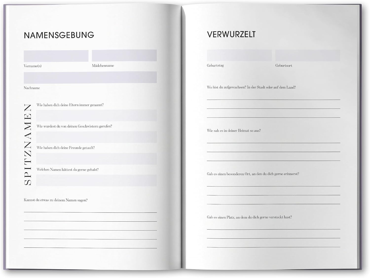 Muetter Ausfuellbuch Erinnerungsbuch persoenliches Fragebuch Geschenkidee Groesse Deu