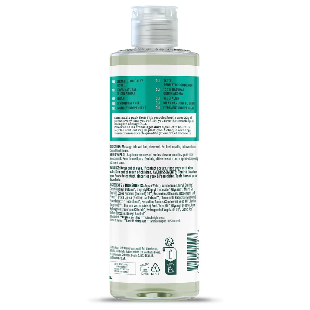 Faith in Nature Shampoo Kokosnuss fuer normales bis trockenes Haar
