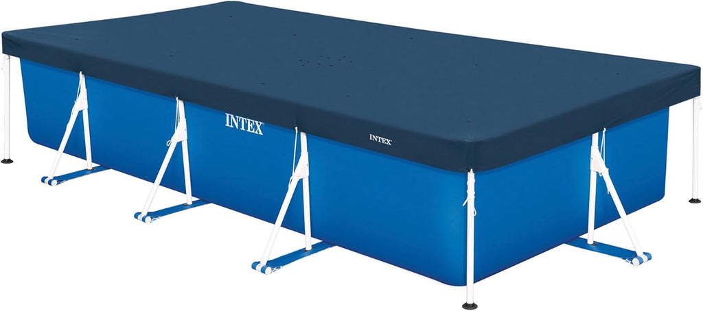Intex Abdeckplane rechteckig 450×220 cm fuer Frame Pool Winter Sommer 28039