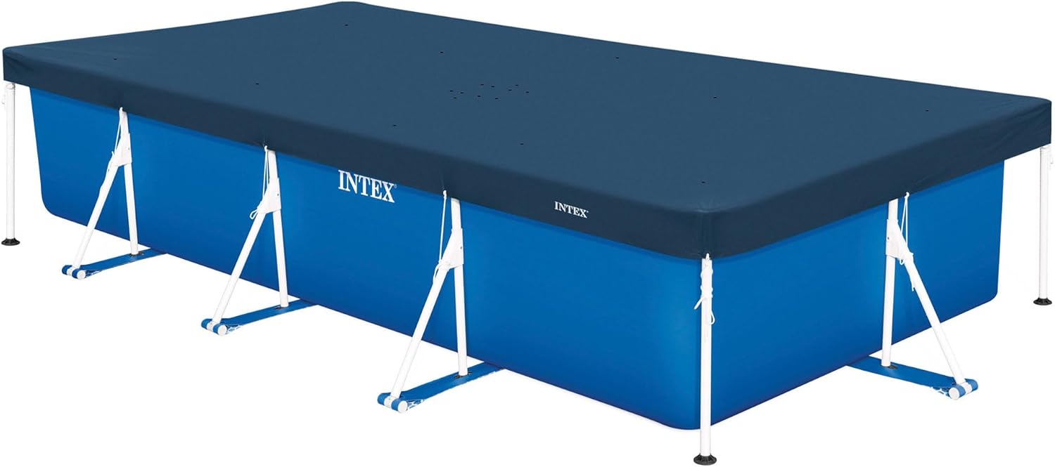 Intex Abdeckplane rechteckig 450×220 cm fuer Frame Pool Winter Sommer 28039