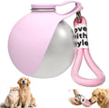 Hunde Trinkflasche 285ml Edelstahl mit faltbarem Silikonnapf auslaufsicher