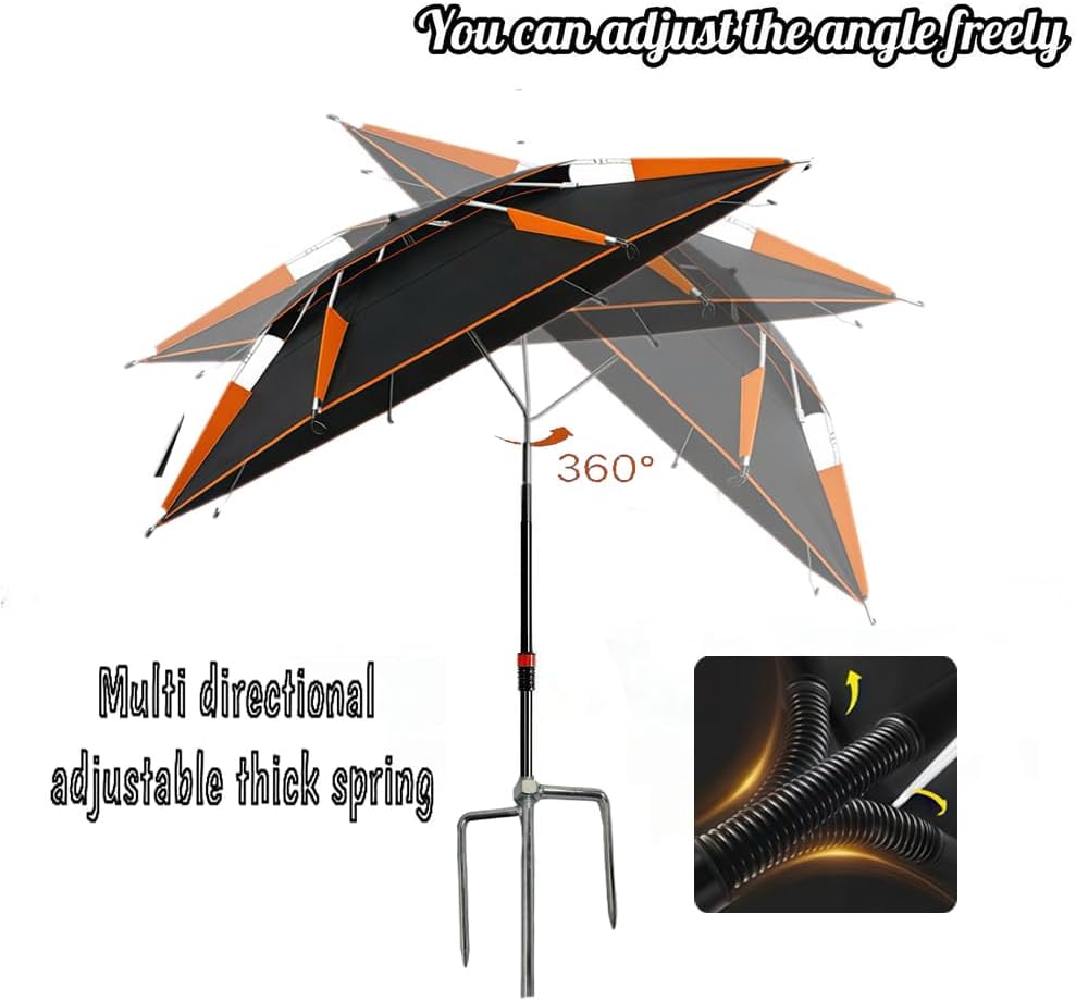 Strandschirm 160 cm Ø mit 360° Schwenk, winddicht, UV50, Tragetasche