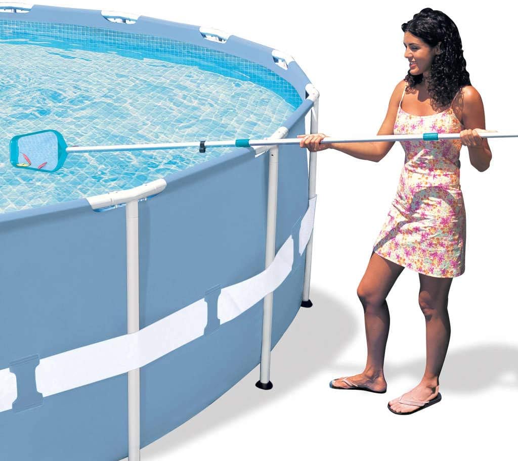 Intex Pool-Reinigungsset 3-tlg Vakuumsauger mit 2,39 m Alu-Teleskopstange