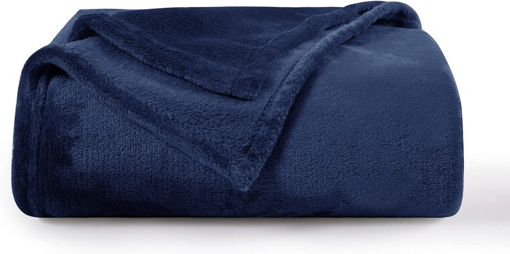 Aisbo Kuscheldecke 150×200 cm Flauschig Fleecedecke Grau 150cm-270cm