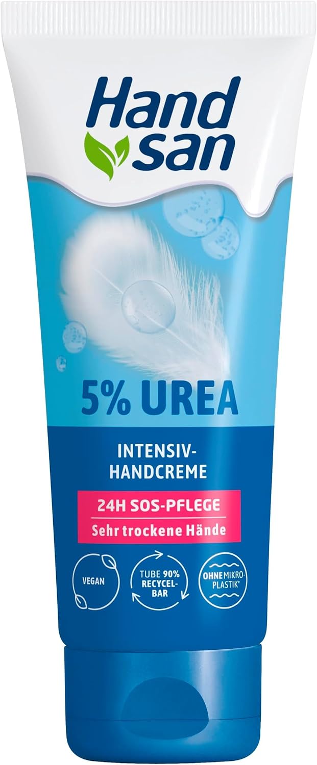 Handsan Urea Handcreme 5% fuer sehr trockene Haende, verschiedene Sorten