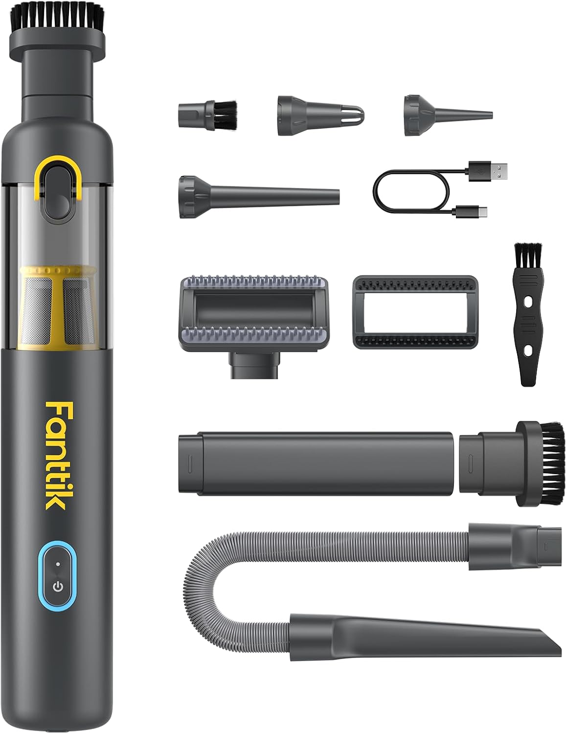 Fanttik Slim V8 APEX Akku-Autostaubsauger 4-in-1 19000 Pa 2 Modi Schwarz