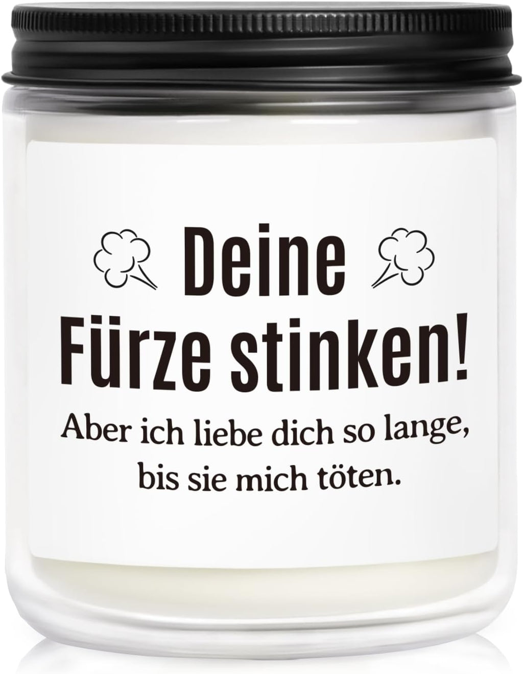 Duftkerze Ich liebe dich Geschenk fuer Partner Valentinstag Geburtstag