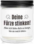Duftkerze Ich liebe dich Geschenk fuer Partner Valentinstag Geburtstag