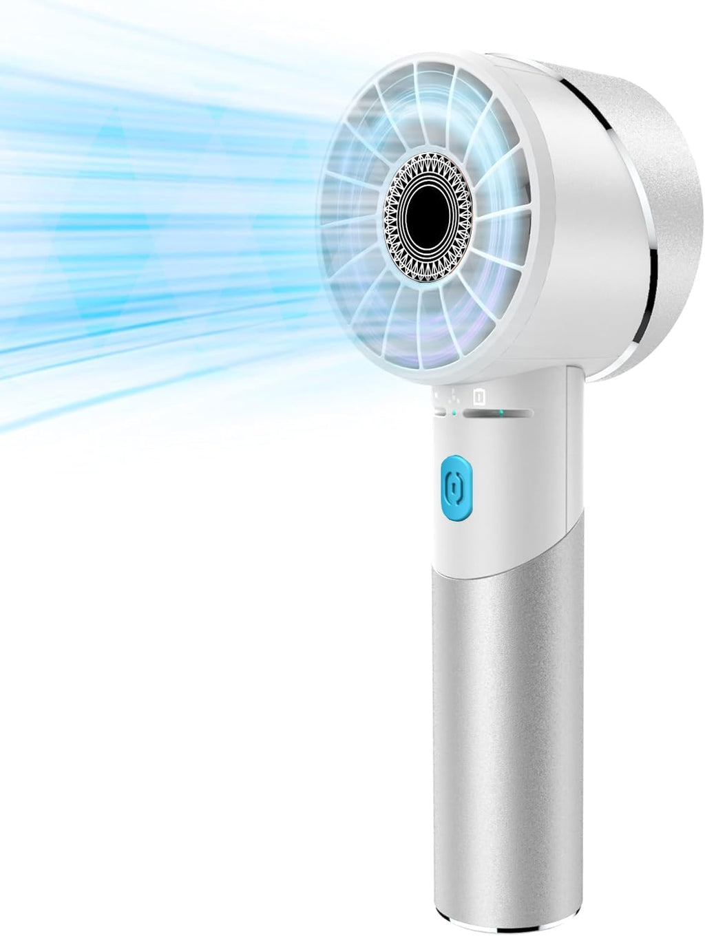 Handventilator Akku wiederaufladbar USB Metall Mini 7000 rpm Tragbar Turbo
