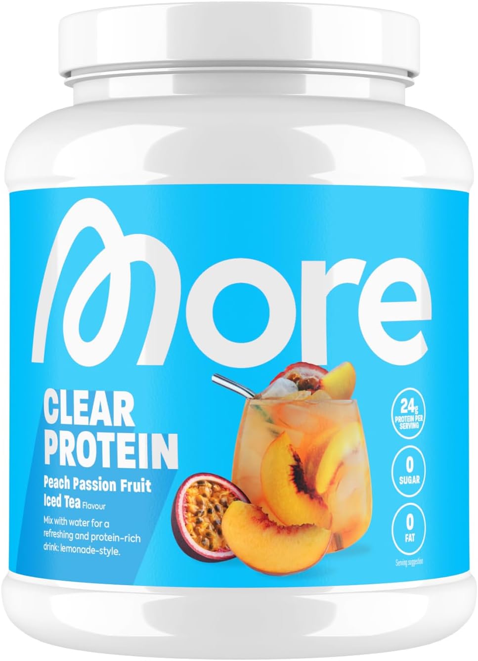 MORE Clear Protein Pfirsich Eistee Protein Drink Whey Isolat versch. Sorte