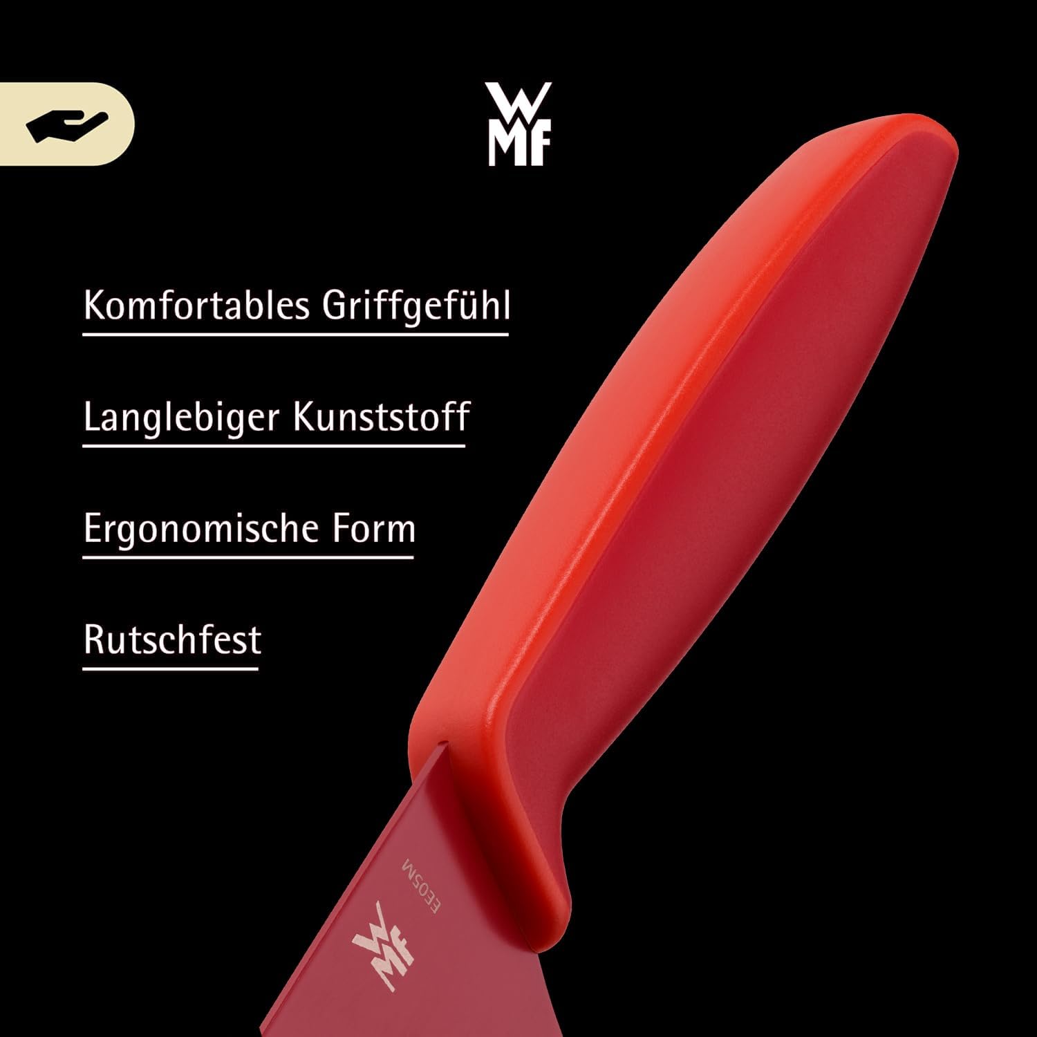 WMF Touch Messerset 2-teilig Kochmesser & Gemuesemesser Antihaft Schwarz