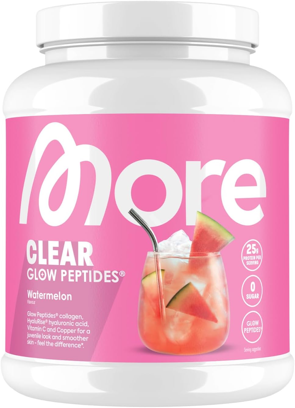 MORE Clear Glow Peptides Wassermelone unterstuetzt Muskeln Haut Gelenke Seh