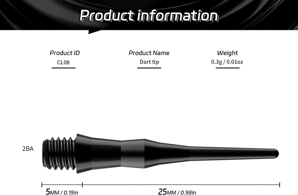 Cyeelife Soft Dartspitzen Kunststoff 2BA 500 Stueck langlebig mehrfarbig