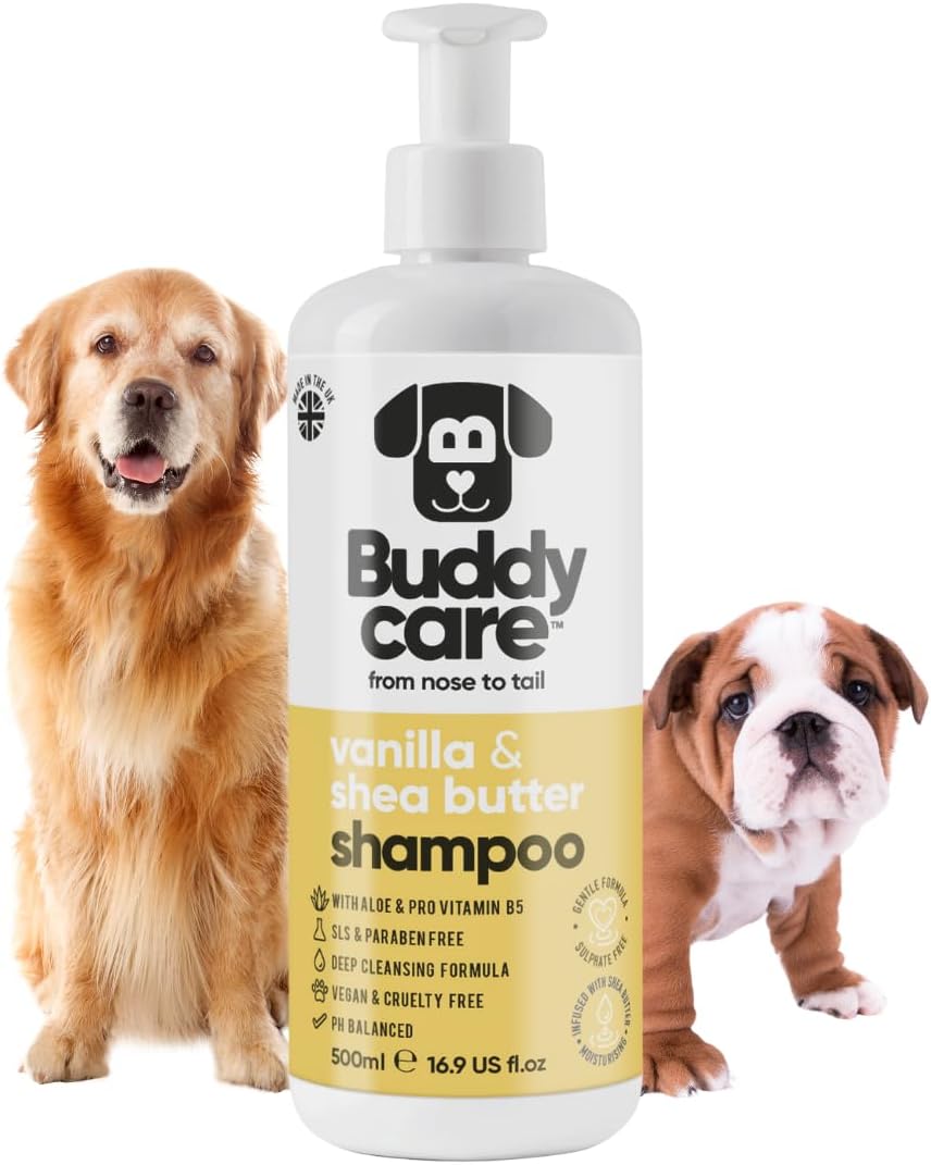 Buddycare 2in1 Hundeshampoo Conditioner fuer alle Rassen, verschiede