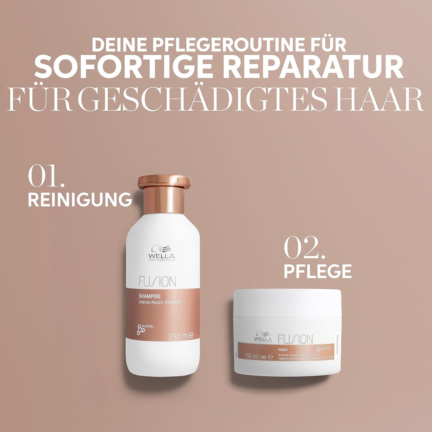 Wella Fusion Repair Shampoo fuer strapaztes Haar