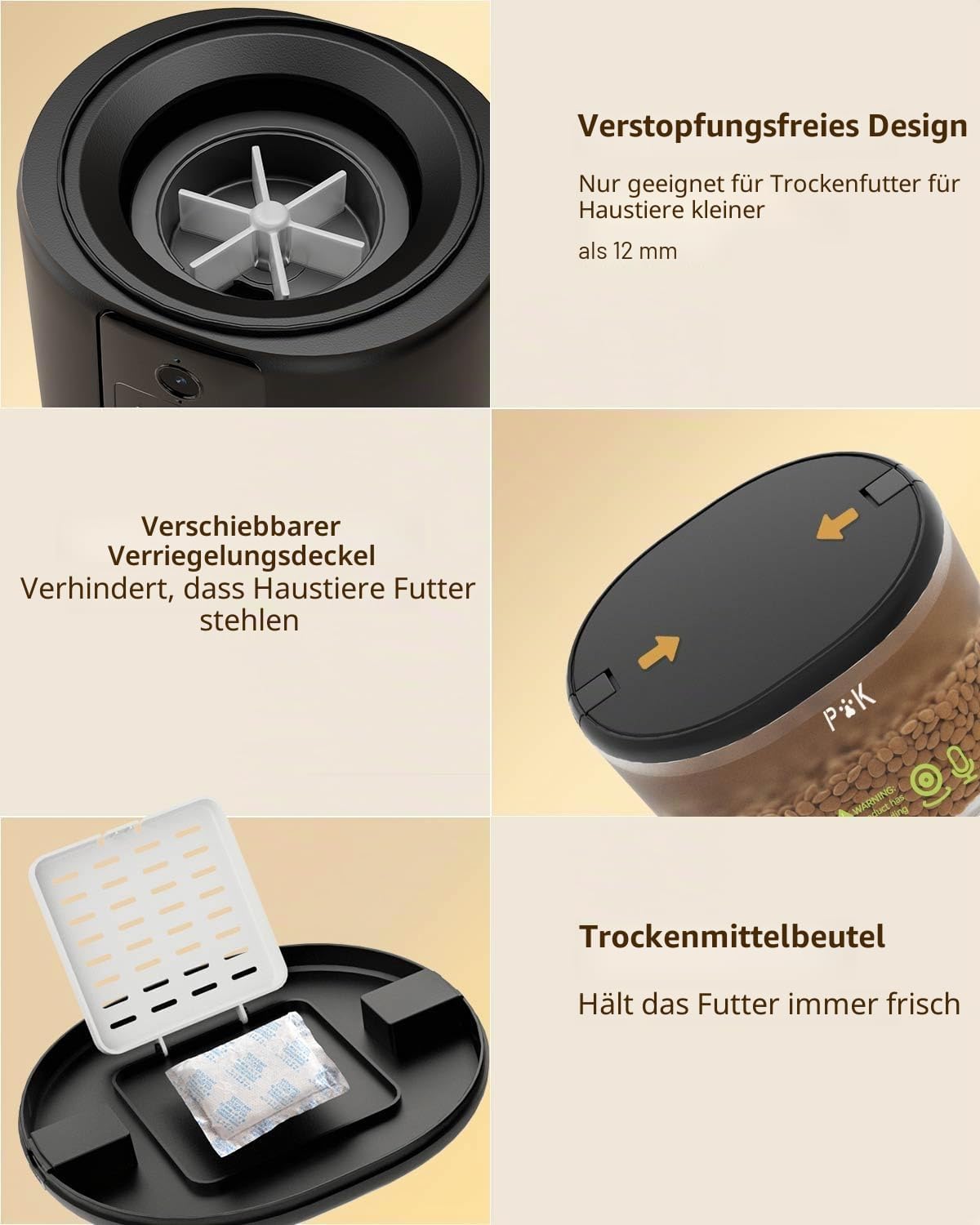 PUPPY KITTY Futterautomat mit WiFi App Steuerung und Sprachaufzeichnung